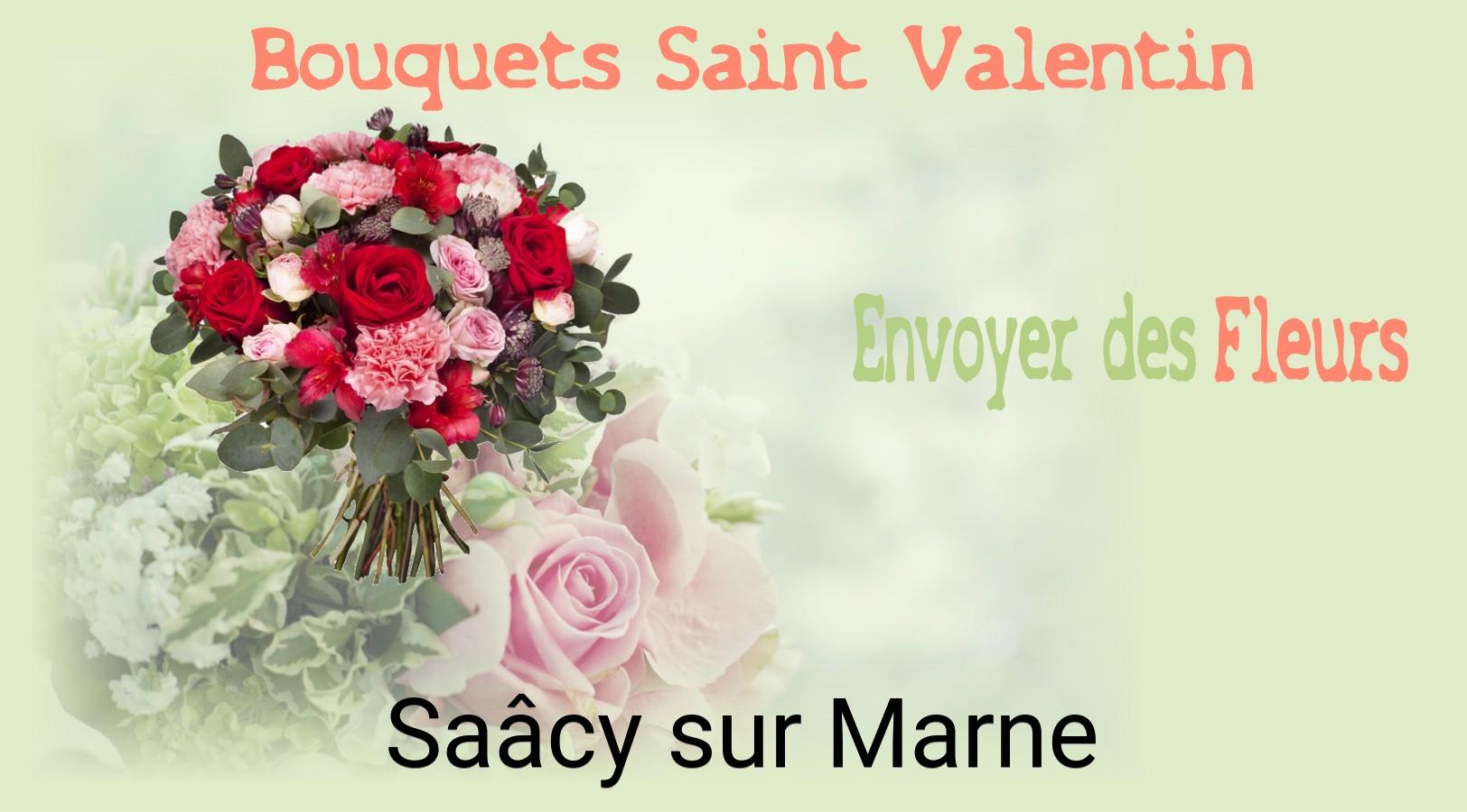 Roses de Saint-Valentin livrées à Saâcy-sur-Marne